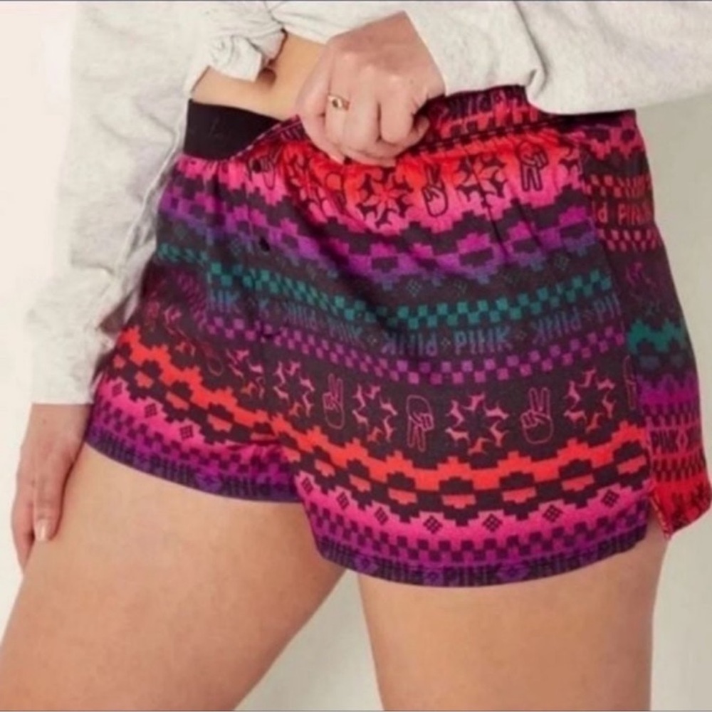 PINK VS FLANNEL SLEEP SHORTS